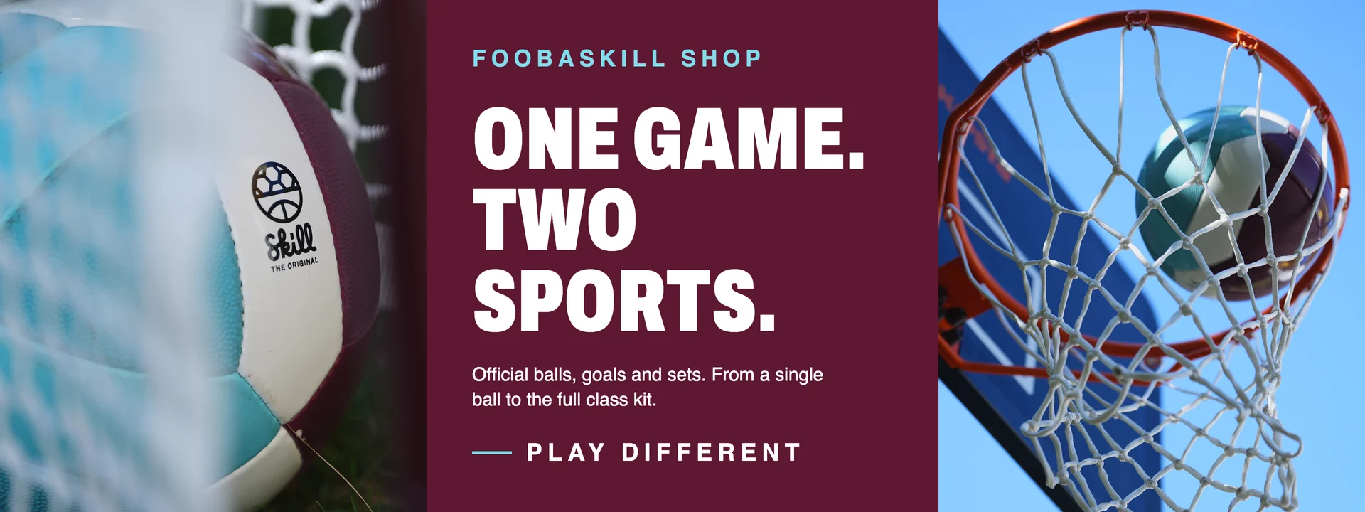 FooBaSKILL Shop: one game, two sports